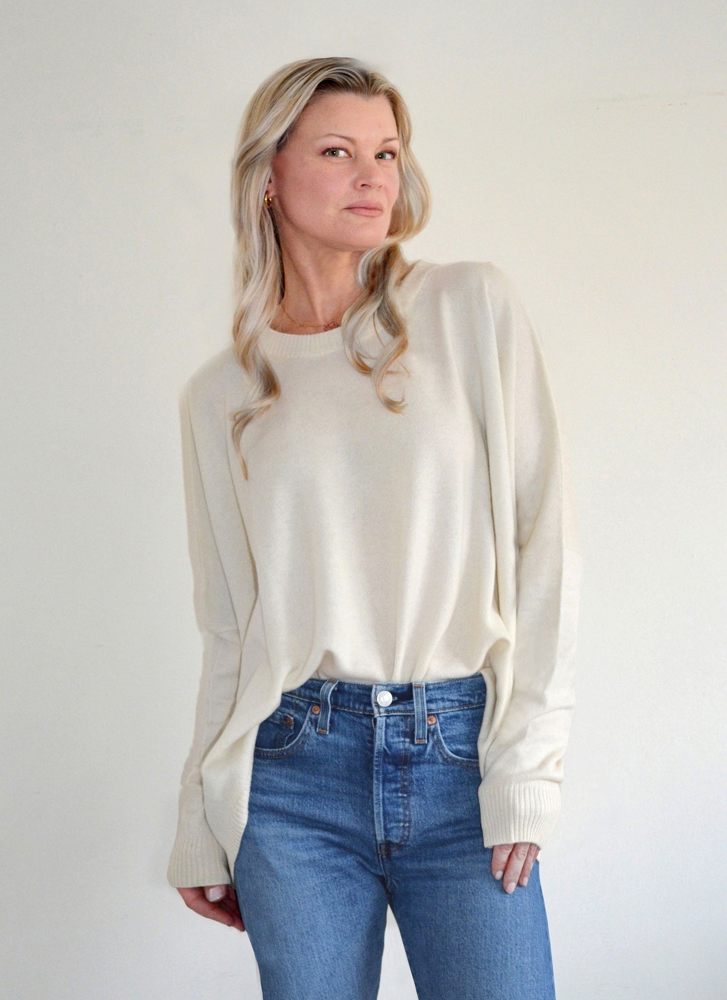 Kylie Oversized Crewneck Pullover